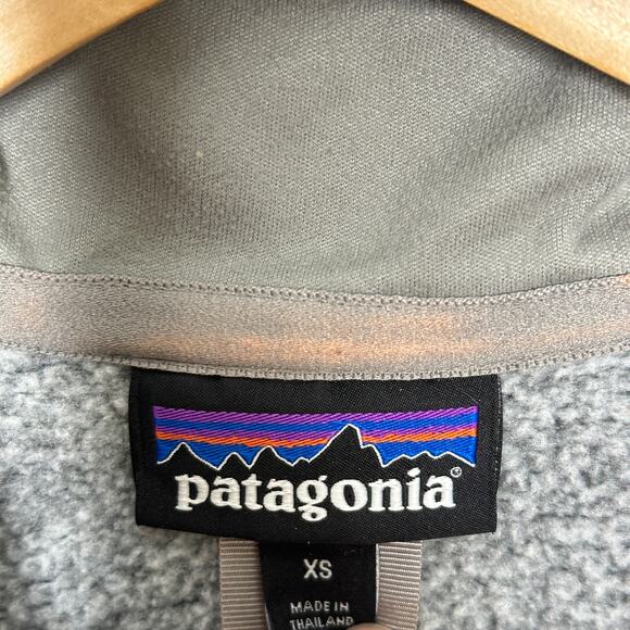 PATAGONIA Better Sweater 1/4 Zip Jacket Birch White Heathered Gray Sz S {SS9} - Picture 5 of 7